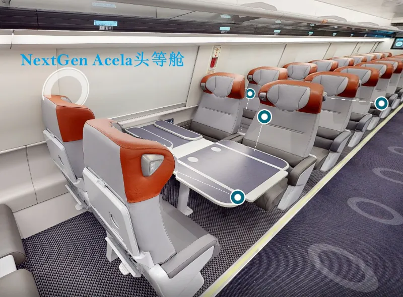 2026年投入使用的 Amtrak NextGen Acela 美国新一代高速列车,纽约至费城最快交通方式