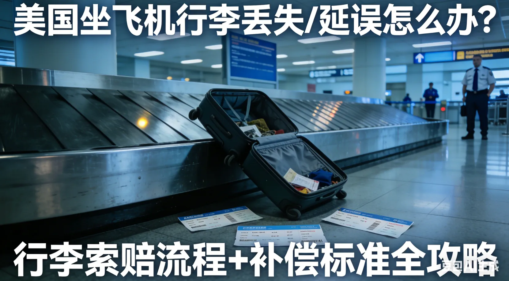 2026美国航班行李延误/丢失索赔全攻略：最高赔付$4700实操指南