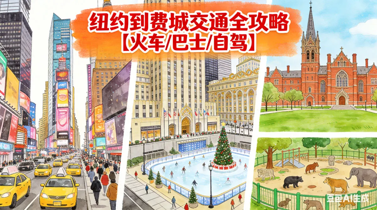 2026纽约到费城交通全攻略：火车/大巴/自驾最快与最省钱对比 (NYC to Philly)
