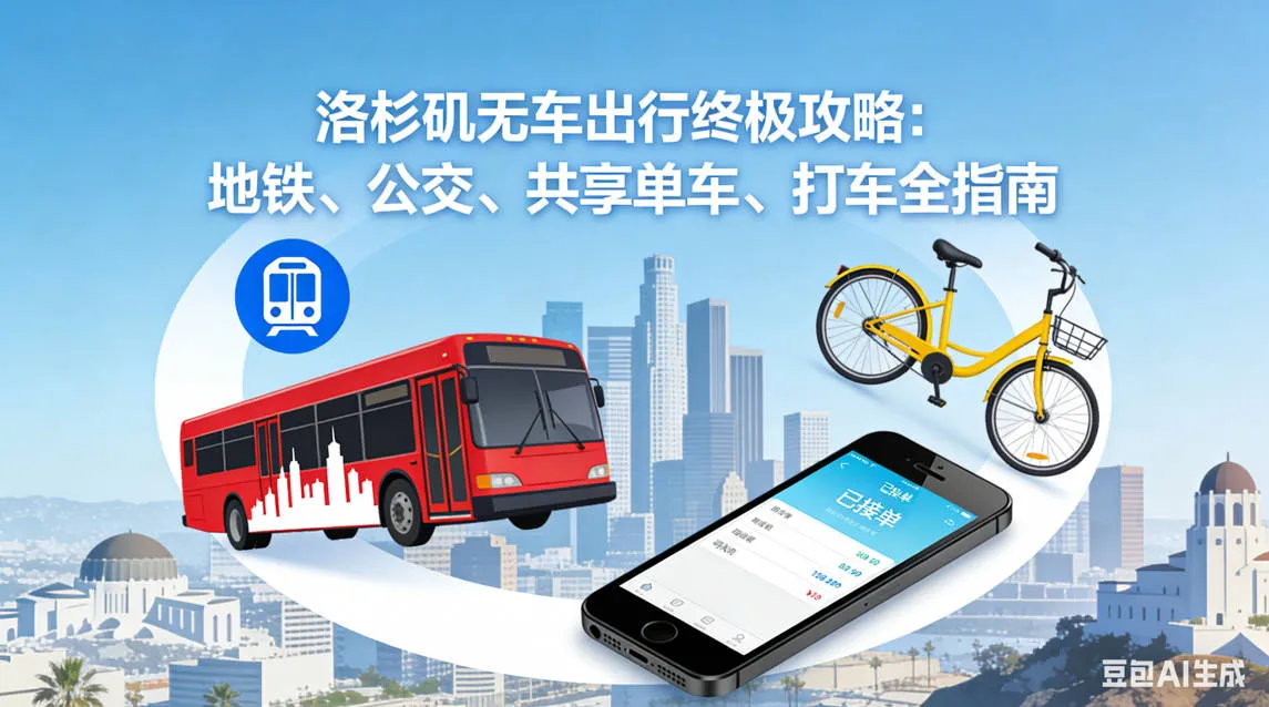 2026洛杉矶不租车怎么玩？无车出行全攻略：地铁TAP卡、打车与避坑指南