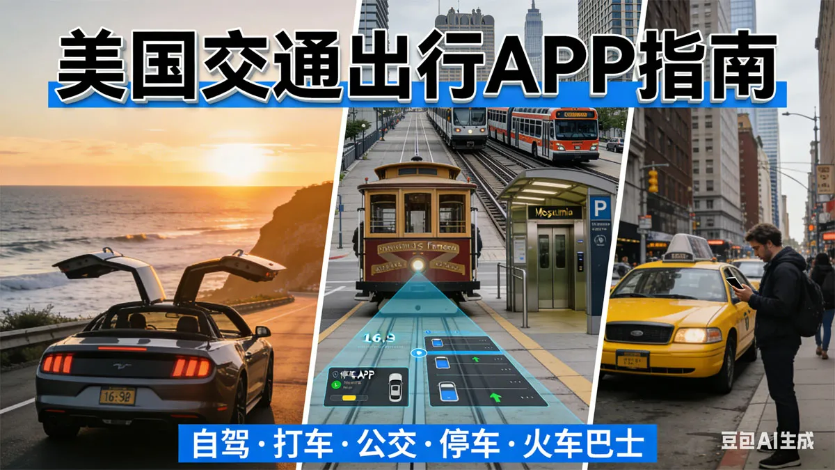 2026美国交通出行必备APP全指南：导航、打车与停车避坑神器推荐