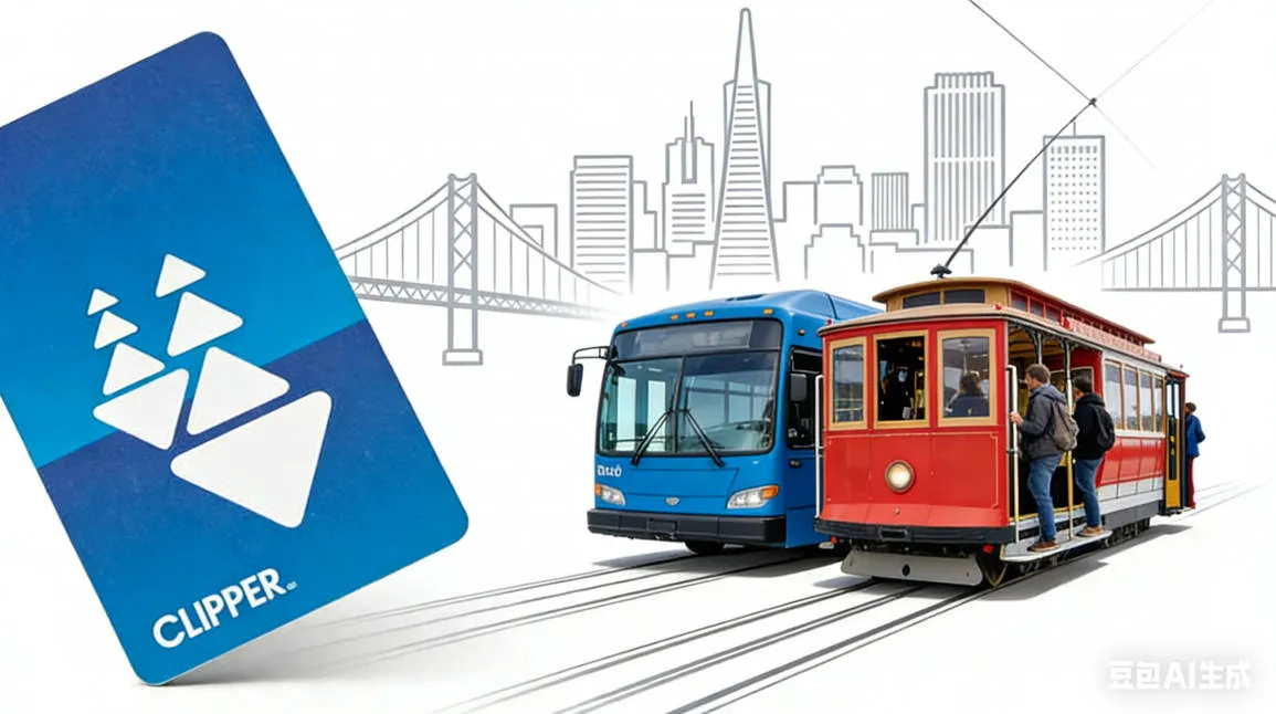 2026旧金山Clipper Card使用攻略：一卡在手，玩遍湾区公交/叮叮车