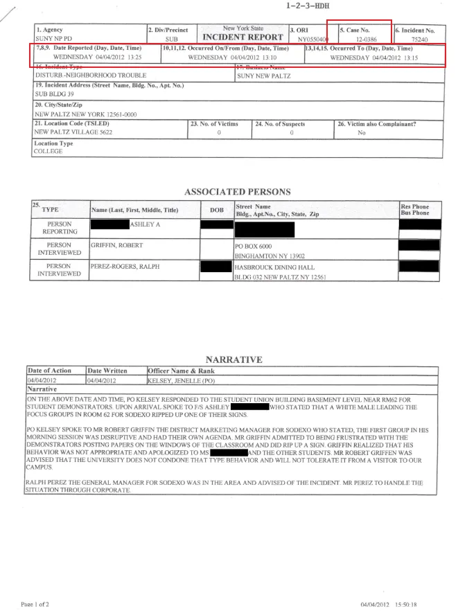 美国车窗被砸后在线报警获取的 Official Police Report 警察正式报告与 Case Number 示例