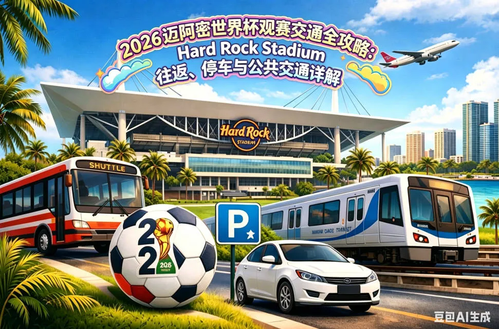 2026迈阿密世界杯交通全攻略：Hard Rock Stadium 往返、停车防坑与散场指南