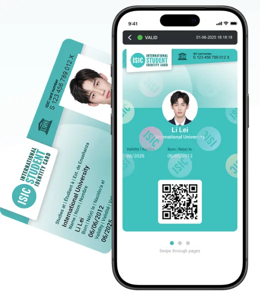 美国留学生必备省钱神器:ISIC 国际学生证实体卡与 UNiDAYS 学生折扣 App 手机界面