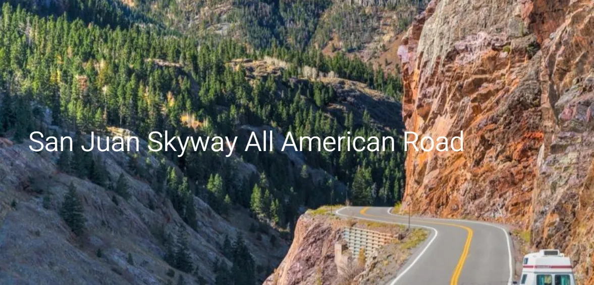 科罗拉多州圣胡安天际线 (San Juan Skyway) 极其险峻的百万美元公路长下坡与无护栏悬崖