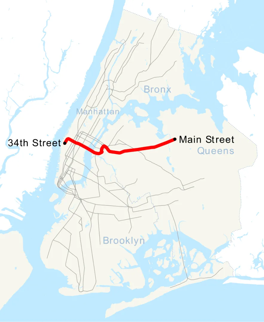 2026美网MTA 7号线地铁与LIRR长岛铁路交通路线图